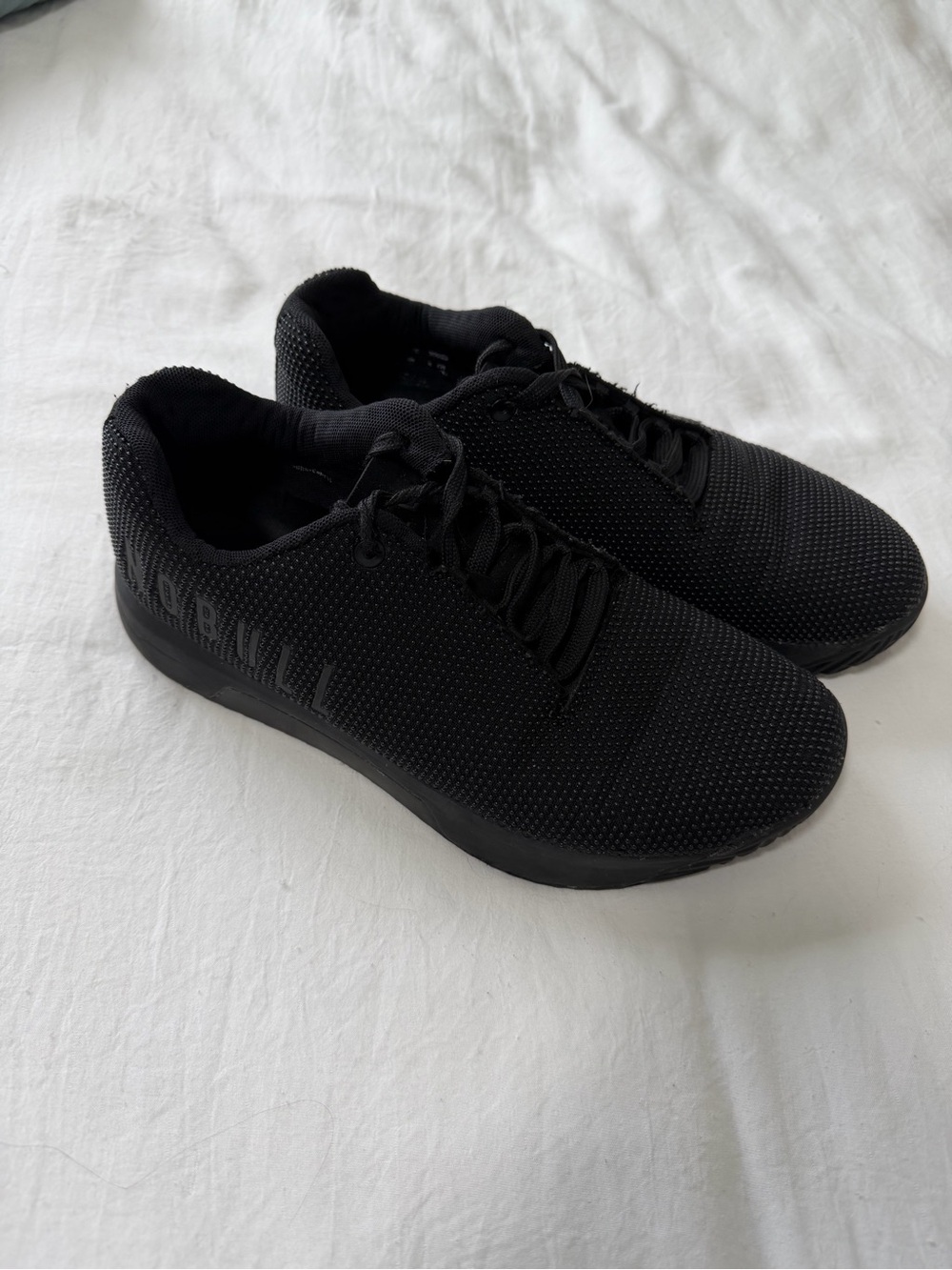 NOBULL All-Black Knit Training Sneakers